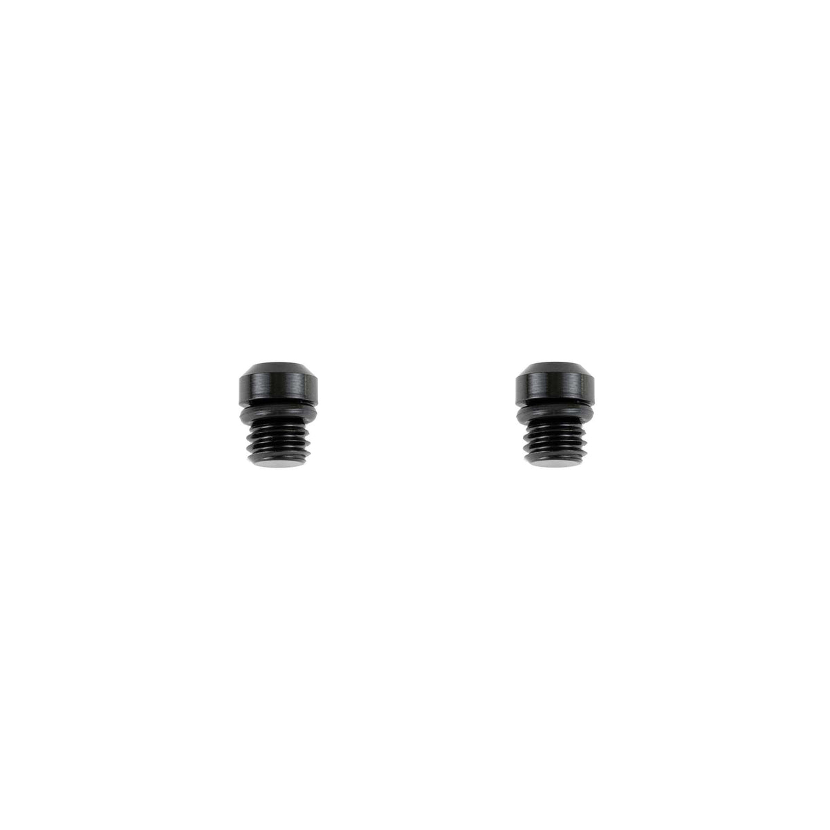 Tornillos de purga M5 T10 negros con o-rings · 2 pz