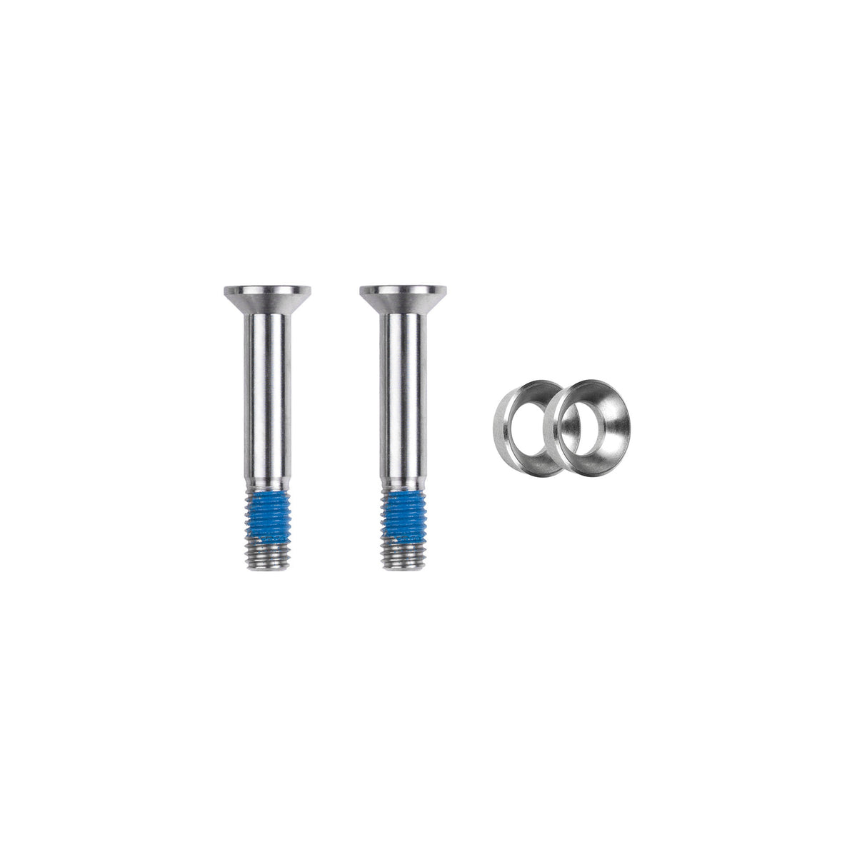 Tornillos de mordaza Flat-Mount M5x29.5 titanio · 2 pz