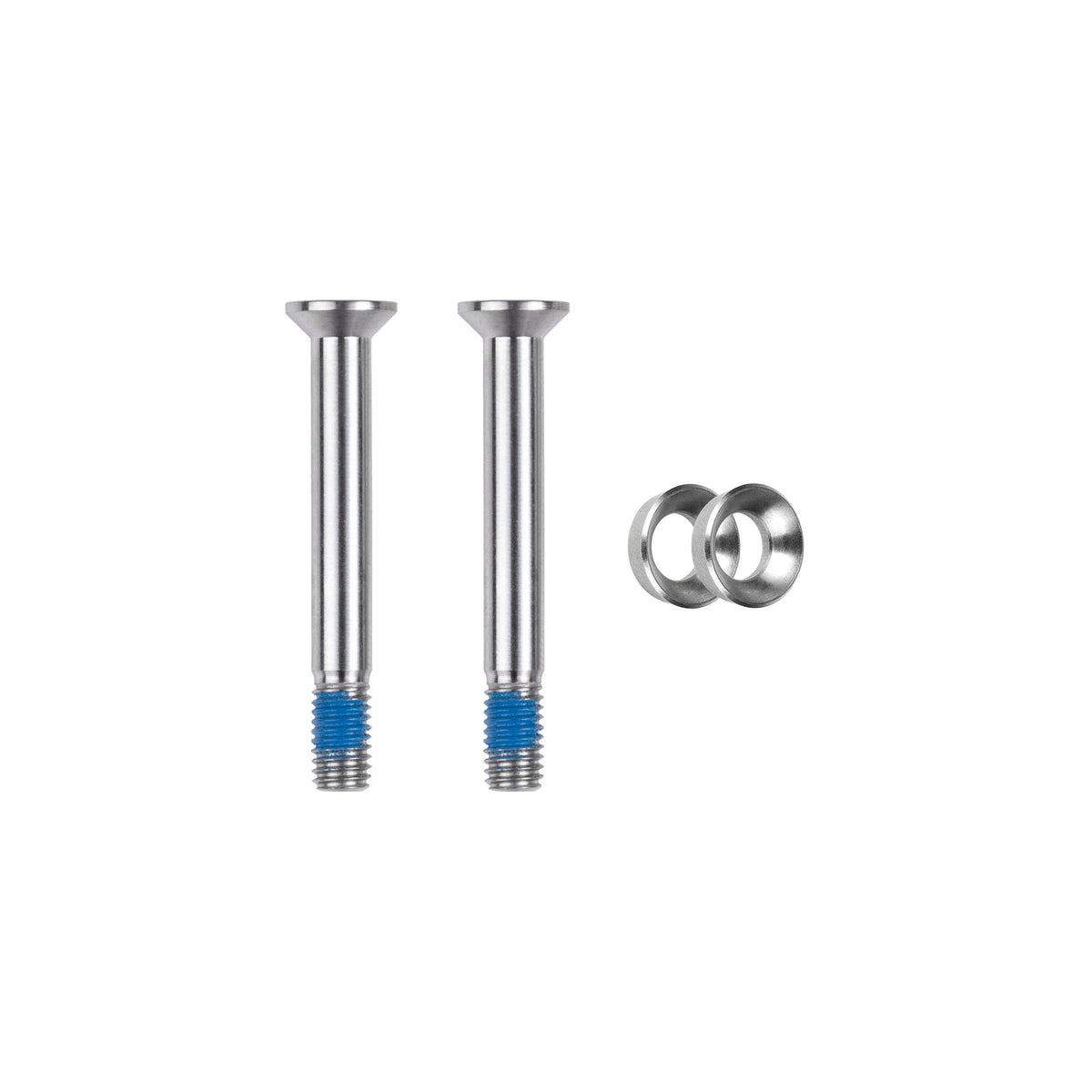 Tornillos de mordaza Flat-Mount M5x39.5 titanio · 2 pz