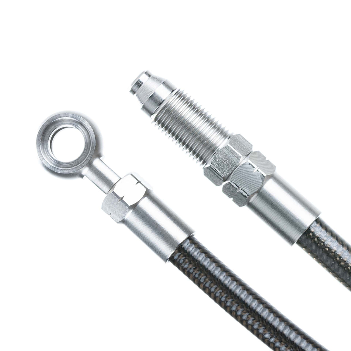Kit de manguera Goodridge acero carbono 900 mm Plata