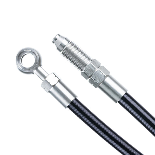 Kit de manguera Goodridge acero negro 900 mm Plata