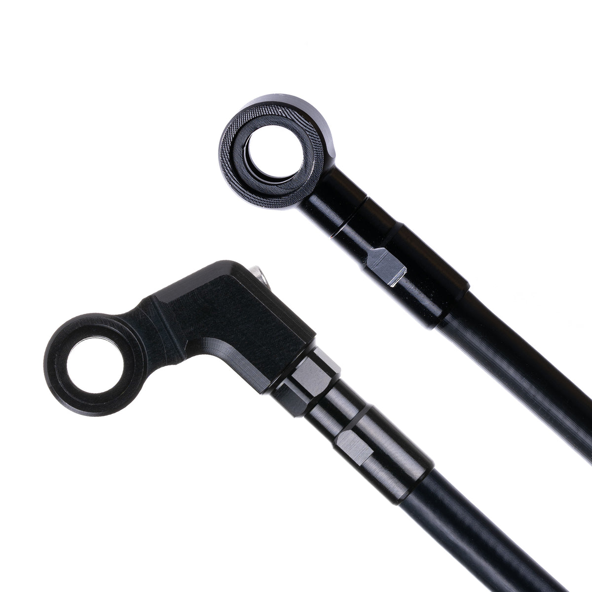 Kit de manguera Kevlar 5 mm 900 mm Negra Angulado + Banjo