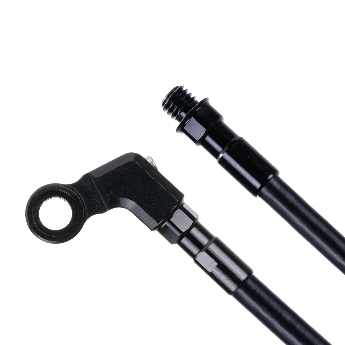Kit de manguera Kevlar 5 mm 900 mm Negra Angulado + M6x1