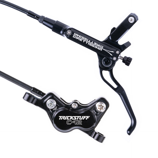 Freno Trickstuff Direttissima Cuerpo negro / maneta negra Moto (invertidas)