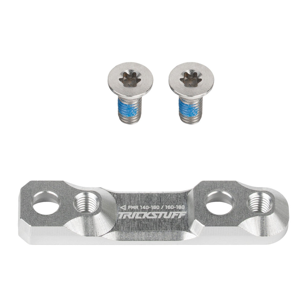 Adaptador Trickstuff Flat trasero 140/160 a 160/180 mm Plata