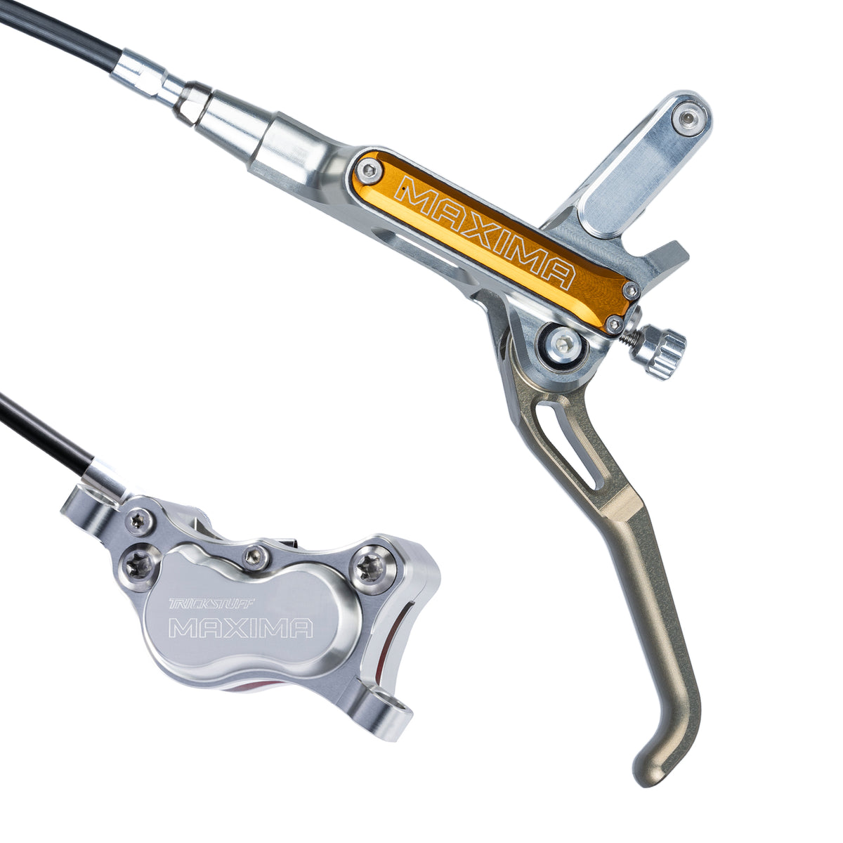 Freno Trickstuff Maxima Plata con tapa naranja Kevlar 5 mm Estándar (trasero a la derecha)