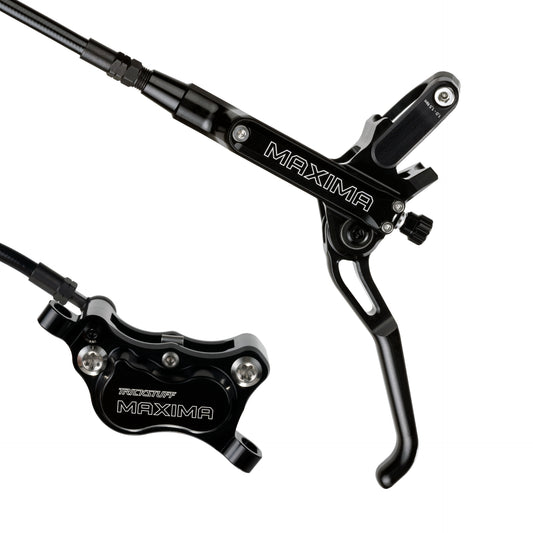 Freno Trickstuff Maxima Cuerpo negro / maneta negra Goodridge acero negro Moto (invertidas)