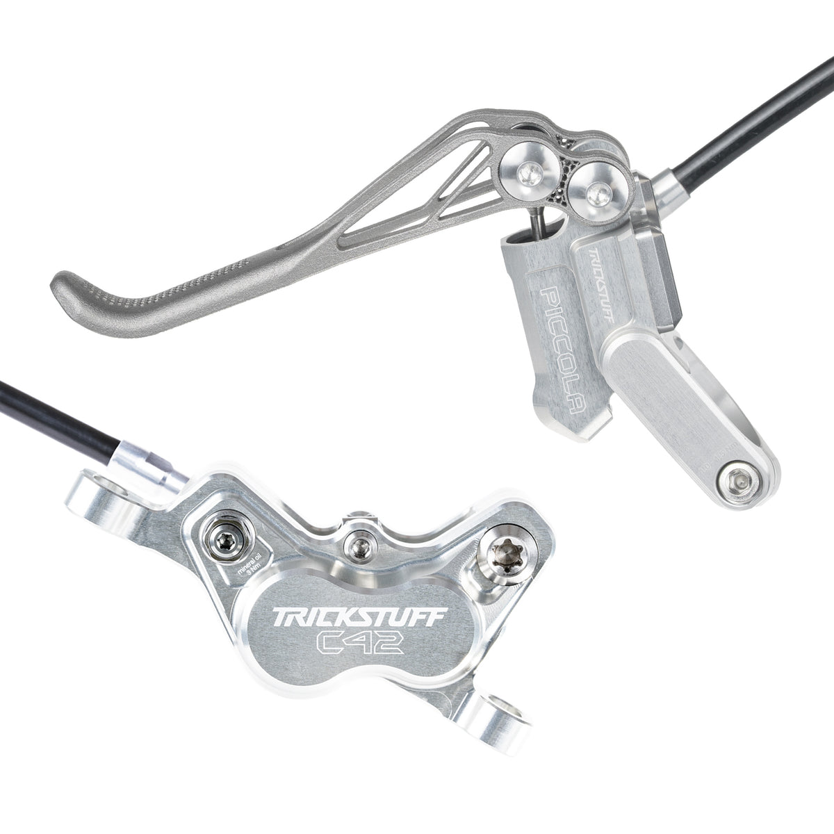 Freno Trickstuff Piccola HD Cuerpo plata / maneta plata Moto (invertidas)