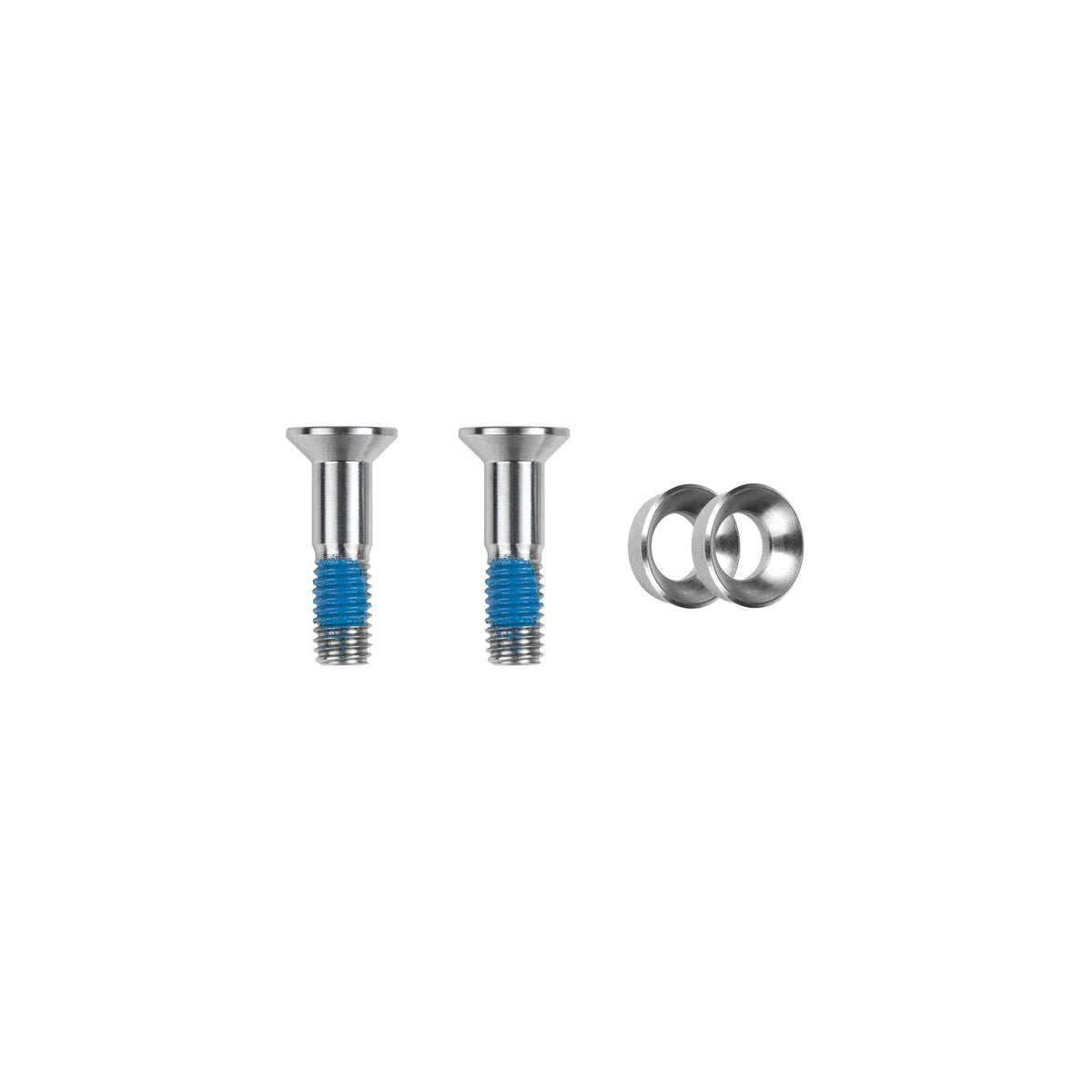 Tornillos de mordaza Flat-Mount M5x19.5 titanio · 2 pz