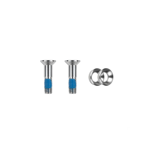 Tornillos de mordaza Flat-Mount M5x19.5 titanio · 2 pz