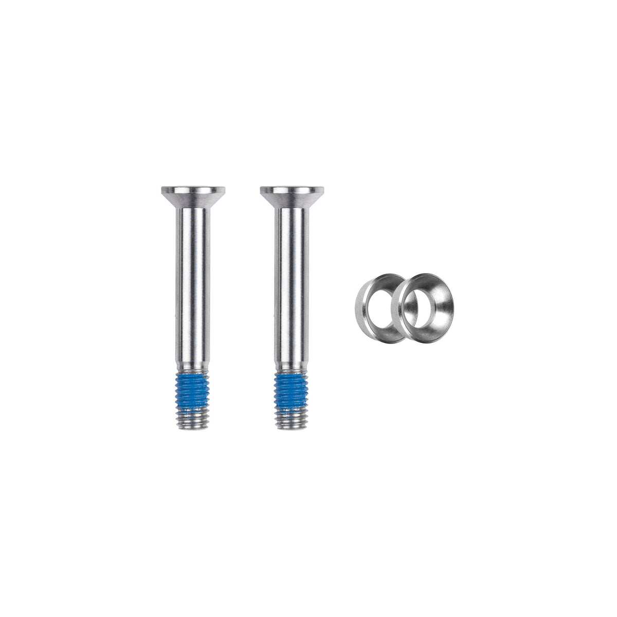 Tornillos de mordaza Flat-Mount M5x34.5 titanio · 2 pz