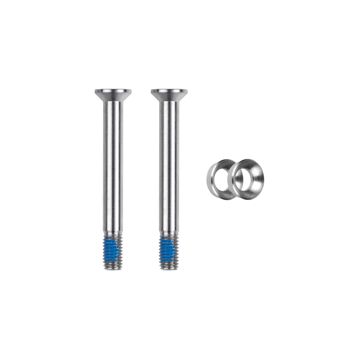 Tornillos de mordaza Flat-Mount M5x44.5 titanio · 2 pz