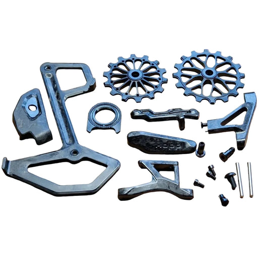 DIY carbon upgrade kit stage 2.1 for SRAM transmission derailleur - EuroCycling Mexico