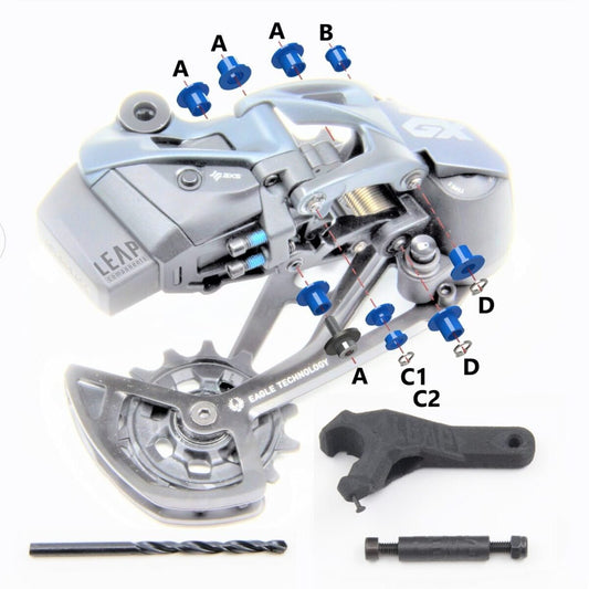 SRAM AXS Derailleur Bushing Repair Kit - EuroCycling Mexico